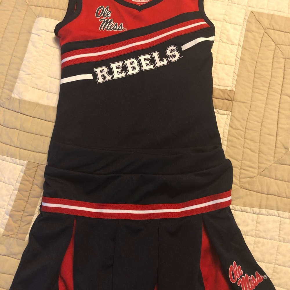 Ole Miss infant cheerleader outfit